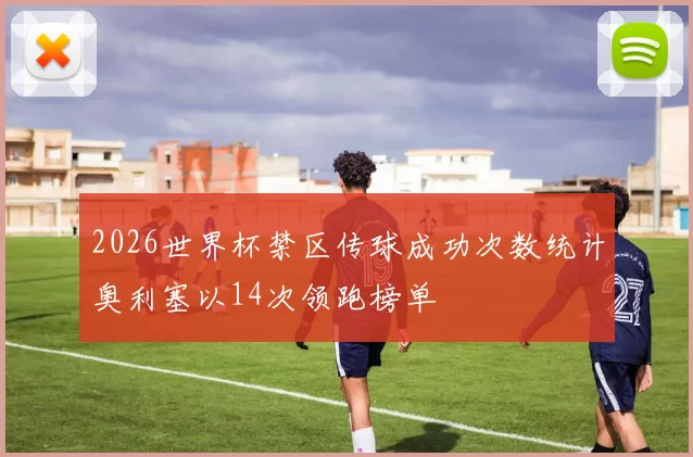 2026世界杯禁区传球成功次数统计奥利塞以14次领跑榜单